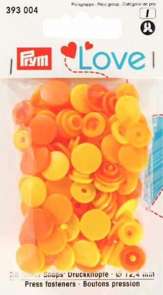 Prym Love Color Snaps Ø 12,4mm gelb