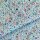 Blümchen Baumwolle hellblau