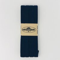 Jersey-Schrägband 40/20mm dunkelblau