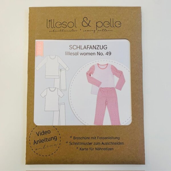 Papierschnittmuster lillesol women No. 49 Schlafanzug