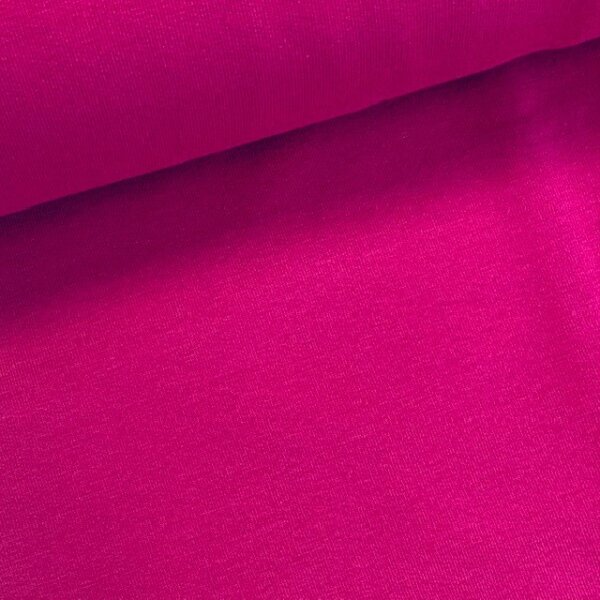 Sweat angeraut uni dunkles pink