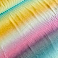 Regenbogenstreifen Viskose pastell