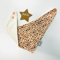 3-Ecks-Tuch Sleepy Leopard Kombi