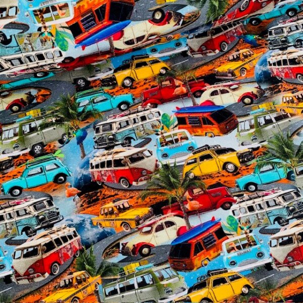 Retro cars Jersey bunt