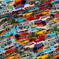 Retro cars Jersey bunt