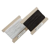 Schnürlgummi 1mm schwarz