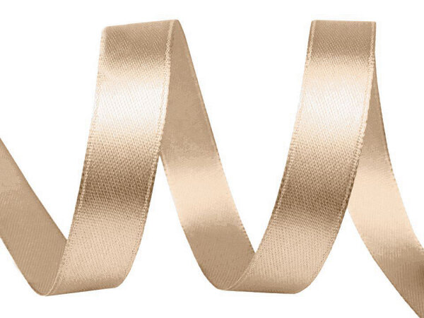 Satinband 12mm leinen