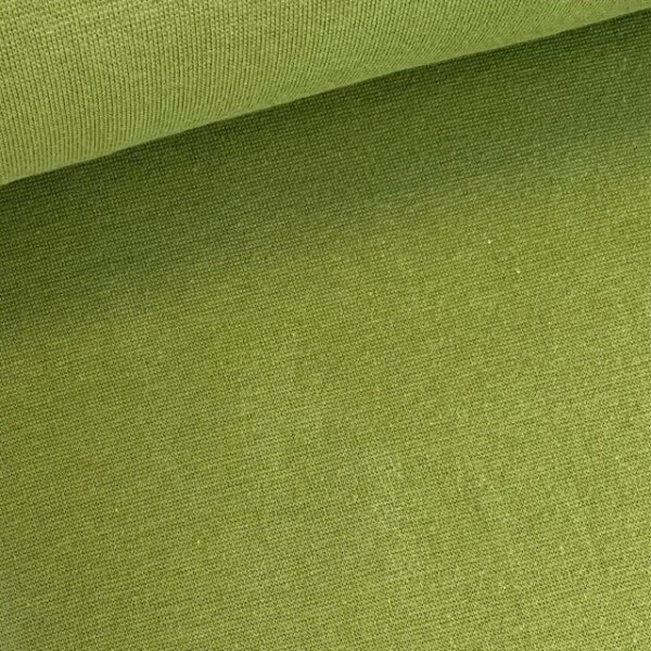 Feinstrickbündchen uni helles oliv