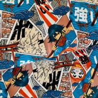 Manga Jersey blau