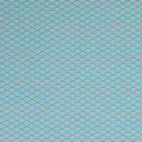 Luna Muschelmuster, beschichtete BW, petrol