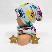 Beanie & Loop Monster bunt
