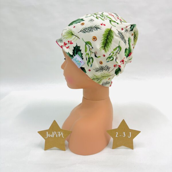 Haube Weihnachtszweige