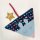 Knistertuch Fische und Blumen