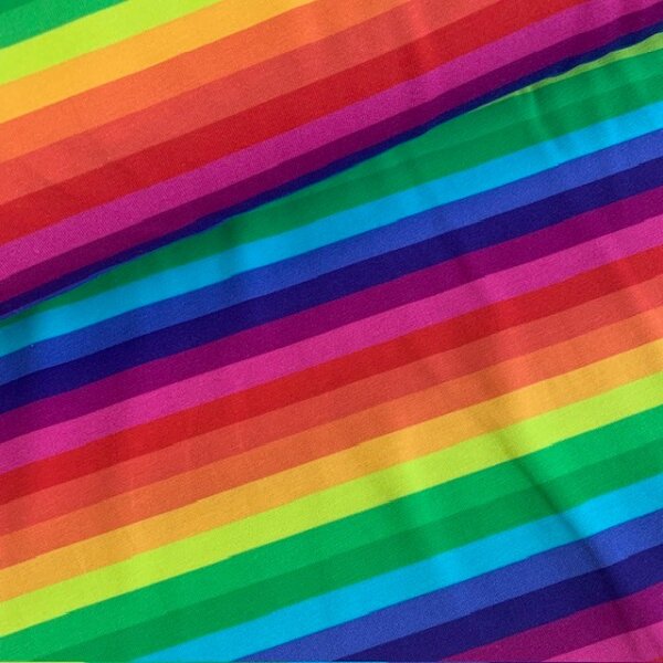 Regenbogenstreifen Jersey bunt