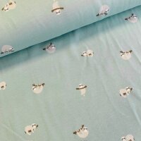 Faultiere Jersey türkis