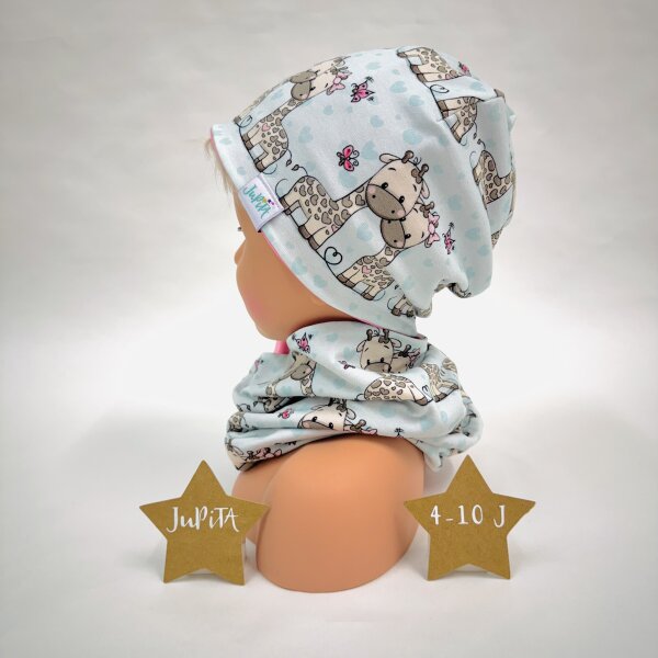 Haube & Loop Giraffenliebe