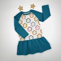 Kleid Langarm Löwenköpfe
