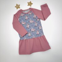 Kleid Langarm Rosen