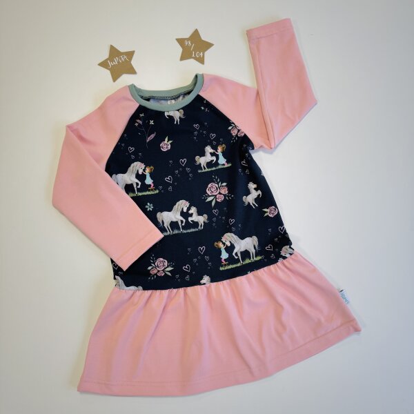 Kleid Langarm Pferdeliebe