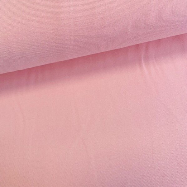 Baumwolljersey uni helles peach
