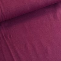Baumwolljersey uni bordeaux