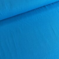 Baumwolljersey uni ozeanblau