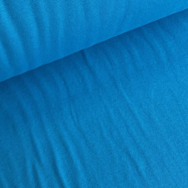 Feinstrickbündchen uni ozeanblau