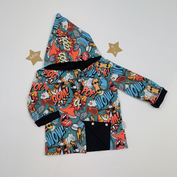 Wendejacke Graffiti bunt
