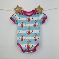 Body Kurzarm Blumenanker
