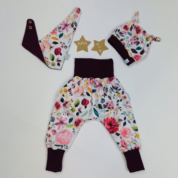 Baby-Set Aquarellblumen