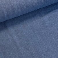 Leinen Viskose uni jeansblau