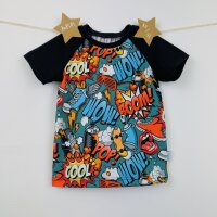 T-Shirt Kurzarm Graffiti bunt