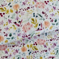 Blumen Musselin creme