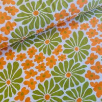 Retro flowers Jersey weiß