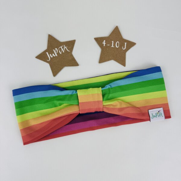 Stirnband Regenbogenstreifen