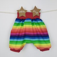 Pumphose kurz Regenbogenstreifen