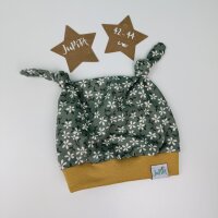 Knotenmütze Blümchen