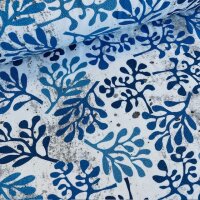 Blue leaves Jersey hellblau