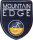 Applikation Mountain Edge Wappen schwarzblau