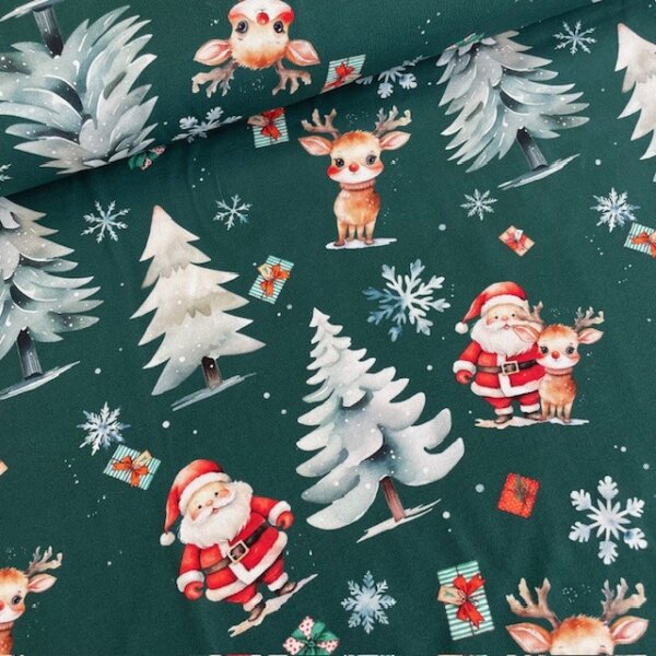 Santa Claus Jersey dunkelgrün