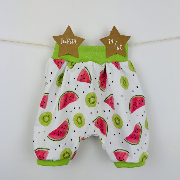 Pumphose kurz Kiwis und Wassermelonen