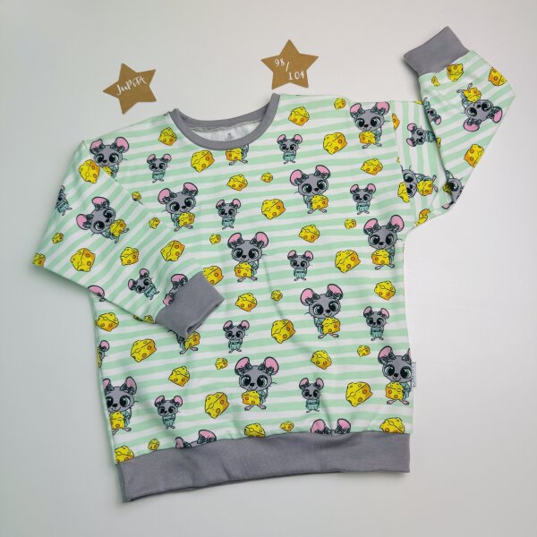 Sweater Mäuse mit Käse