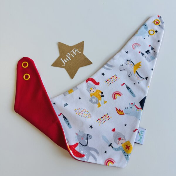 3-Ecks-Tuch Ritter und Drachen