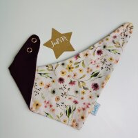 3-Ecks-Tuch Blumen und Blätter