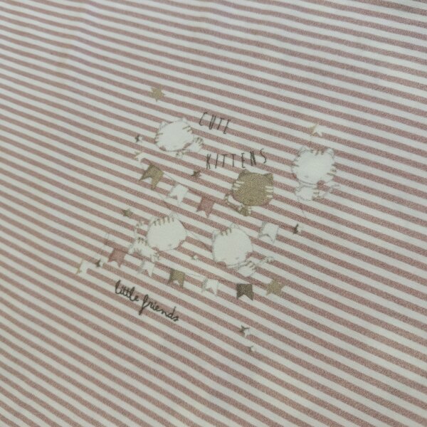Kitty Jersey Panel rosa