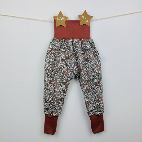 Pumphose lang Vintageblümchen