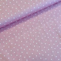 Tupfen Baumwolle weiß/rosa