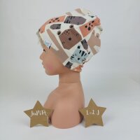 Haube Retro Tierköpfe