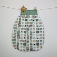 Strampelsack Babyfanten altgrün