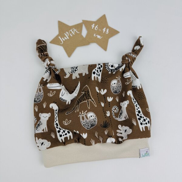 Knotenmütze Wildlife braun